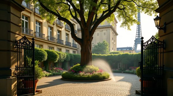 Comparer les meilleurs hôtels avec jardin à Paris : Hôtel des Marronniers en tête